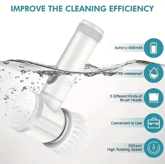 PowerScrub Pro — Cordless Rotating Cleaning Brush